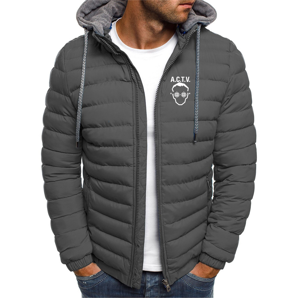 Winter Clothing Logos - ฤดูใบไม้ร่วงฤดูหนาวเสื้อผ้าปีนเขากันความเย็น ACTV บาเลนเซียโลโก้พิมพ์ 2026 เสื้อแจ็คเก็ตบุผ้าฝ้ายอุ่นสำหรับผู้ชาย