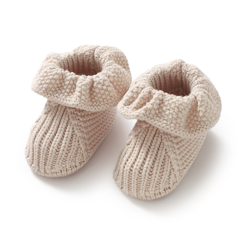 Winter Clothing For 1 Year Old Girl - 0-18MทารกWram First Walkersรองเท้าฤดูหนาวฤดูใบไม้ร่วงเด็กวัยหัดเดินกลางแจ้งในร่มรองเท้าเสื้อผ้าอุปกรณ์เสริมเด็กทารกรองเท้าถัก