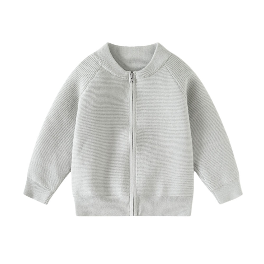 Winter Clothing For 1 Year Old Girl - เสื้อกันหนาวเด็กผู้หญิงแขนยาวแบบเปิดตะเข็บสำหรับฤดูใบไม้ร่วงและฤดูหนาว ขนาด 3-7 ปี พร้อมซิป ดีไซน์ใหม่