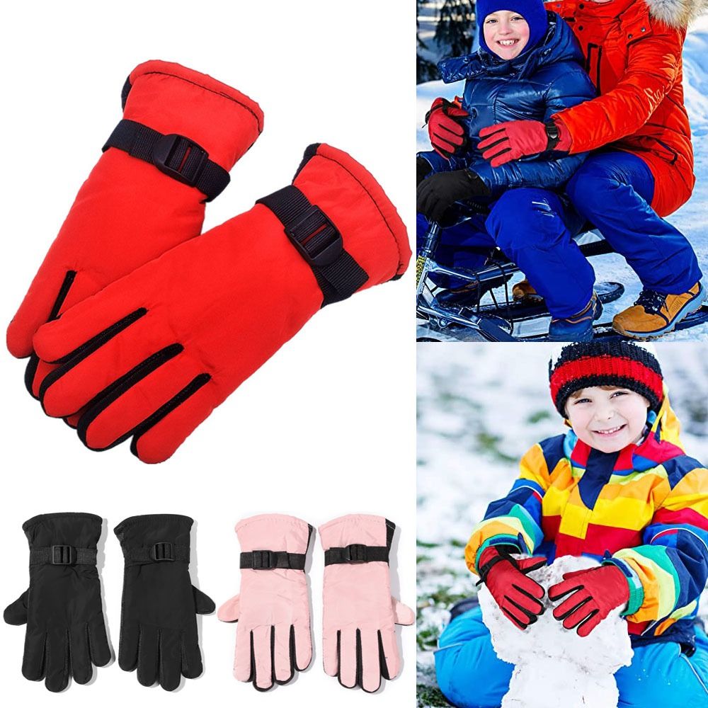 Waterproof Mitten Ski - เด็กใหม่ผู้ใหญ่ฤดูหนาวหิมะถุงมืออุ่นเด็กผู้หญิงสกีสโนว์บอร์ดWindproofกันน้ําThicken Keep WARMฤดูหนาวต้อง
