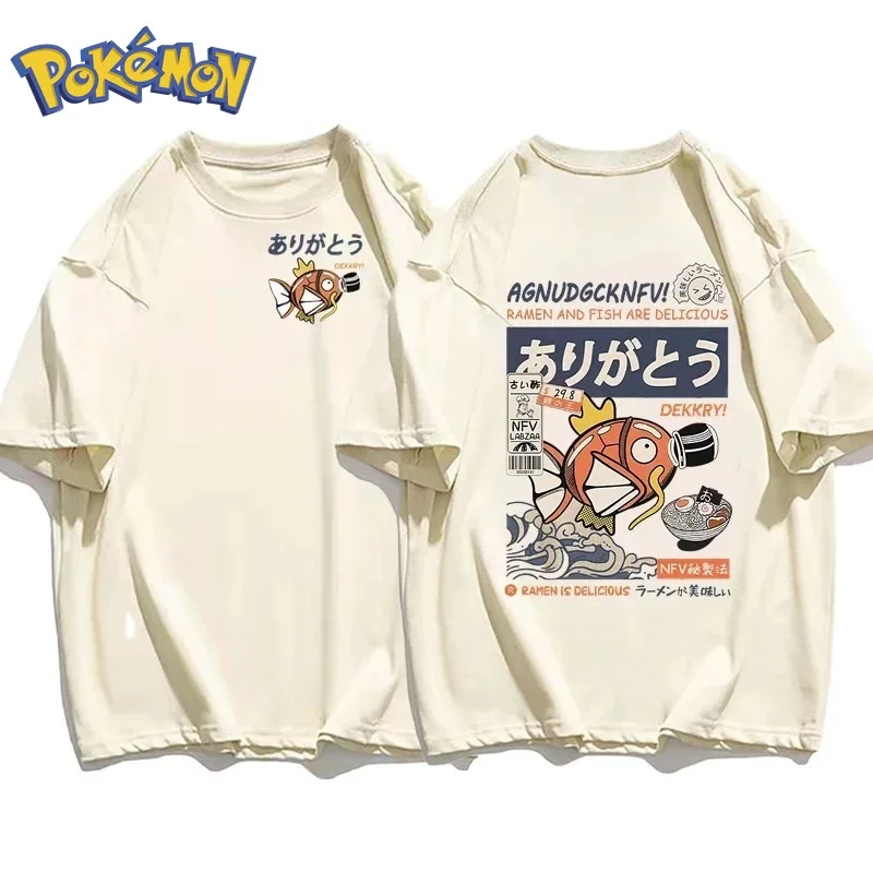 Winter Clothing Japan - เสื้อยืดลายโปเกมอน แมกิคาร์ป อนิเมะ 2026 ฤดูใบไม้ร่วง/ฤดูหนาว ใหม่