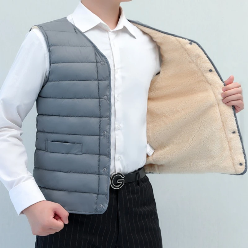 เสื้อกั๊กฤดูหนาวผู้ชายไซส์ใหญ่ - Winter Clothing Activity บทวิจารณ์และราคา