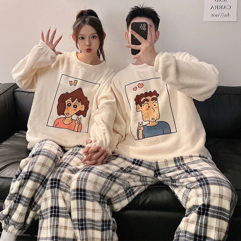 ชุดนอนคู่ลายการ์ตูนชินจังสุดน่ - Winter Clothing Japan บทวิจารณ์และราคา