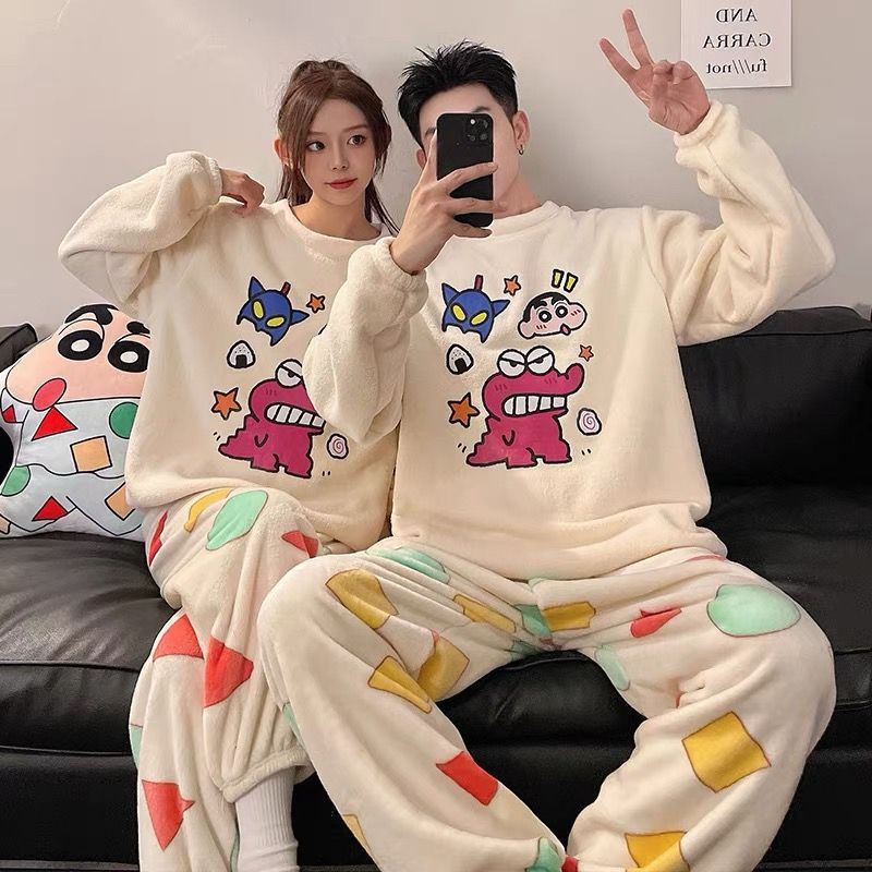ชุดนอนคู่ลายการ์ตูนชินจังสุดน่ - Winter Clothing Japan บทวิจารณ์และราคา