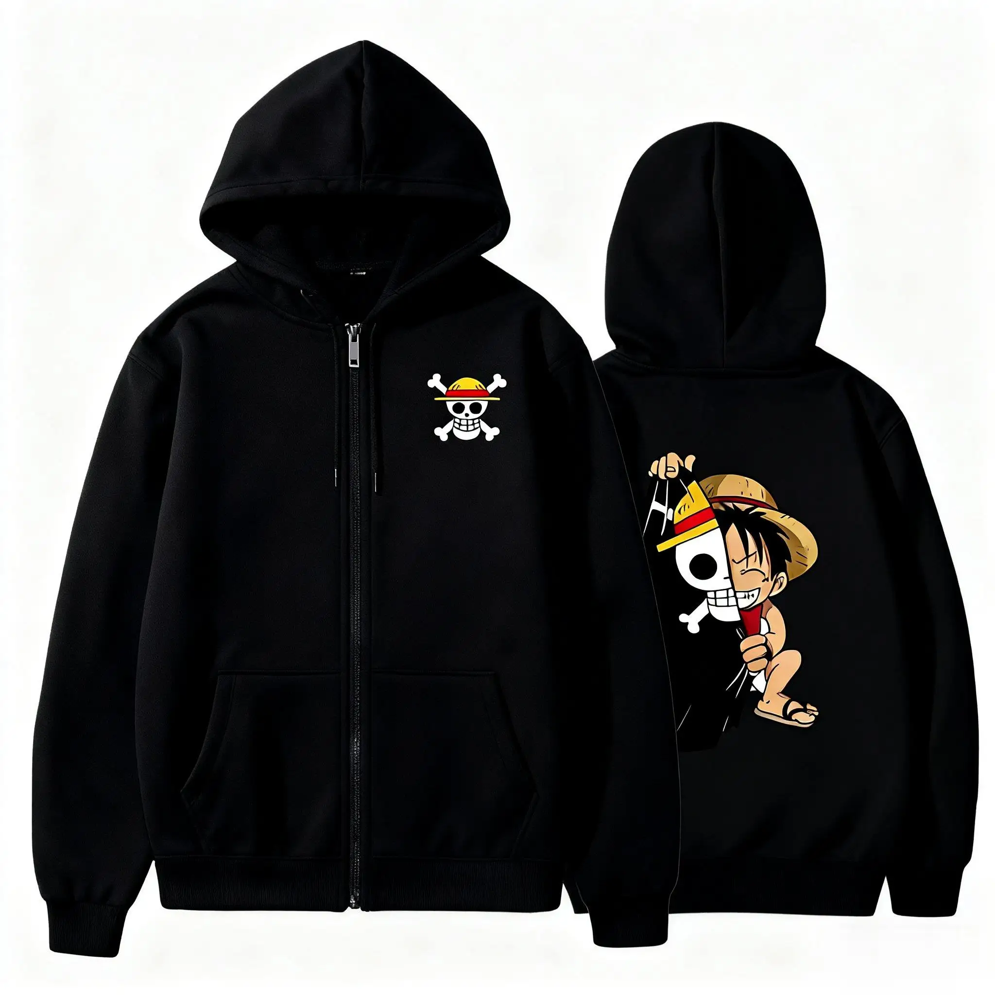 เสื้อฮู้ดซิปโอเวอร์ไซส์ลายลูฟี - Winter Clothing Japan บทวิจารณ์และราคา