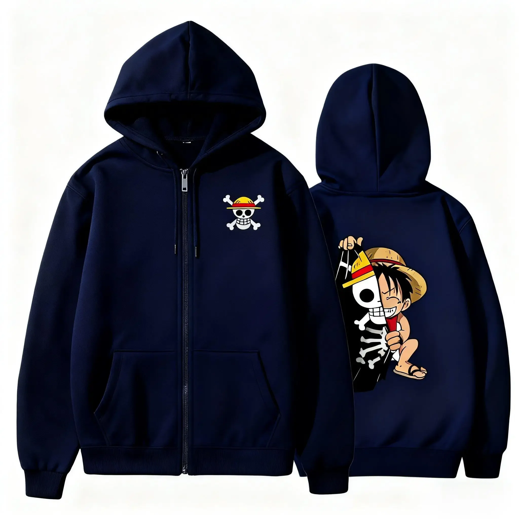 เสื้อฮู้ดซิปโอเวอร์ไซส์ลายลูฟี - Winter Clothing Japan บทวิจารณ์และราคา