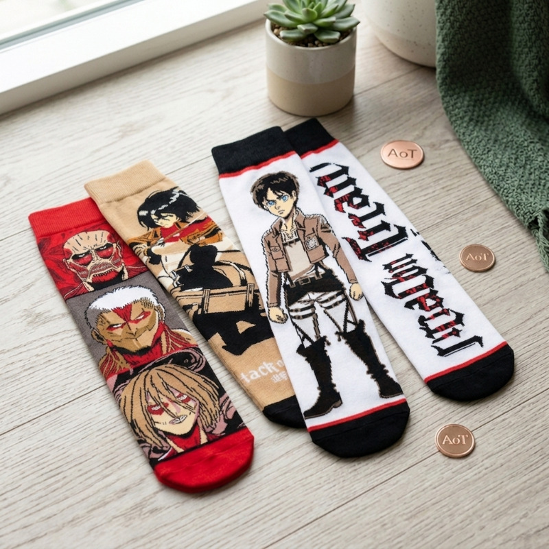 ถุงเท้า Attack on Titan เอเรน  - Winter Clothing Japan บทวิจารณ์และราคา