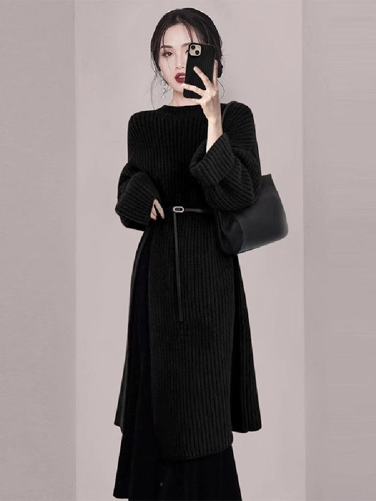 เดรสไหมพรมสีแดงสำหรับผู้หญิง ด - Winter Clothing H&M บทวิจารณ์และราคา