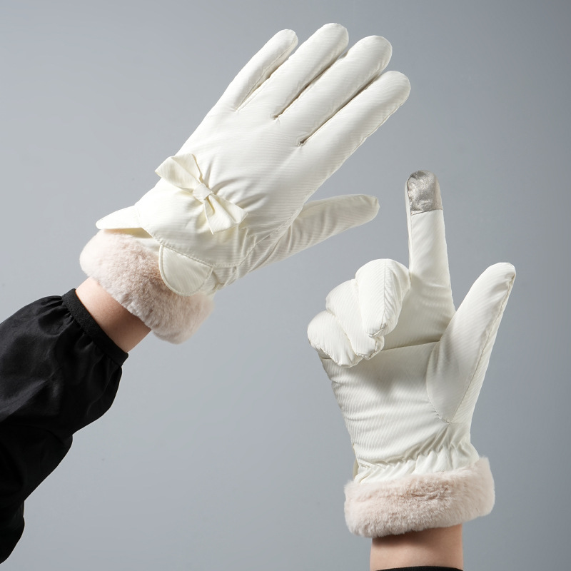 ถุงมือฤดูหนาวสำหรับผู้หญิงบุผ้ - Waterproof Mitten Ski บทวิจารณ์และราคา