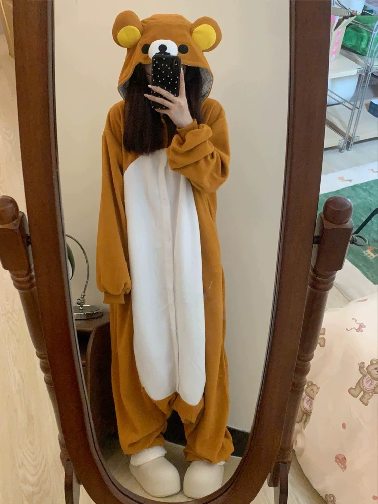 ชุดนอนริลัคคุมะ คิกุรุมิ ชุดคอ - Winter Clothing Japan บทวิจารณ์และราคา