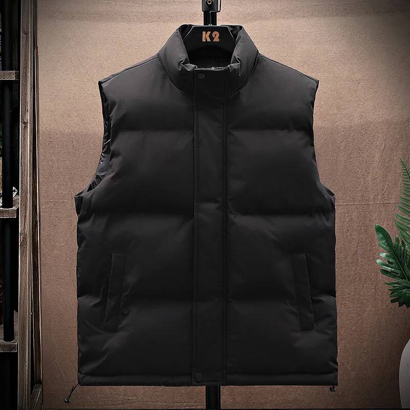 เสื้อกั๊กผู้ชายผ้าฝ้ายแบบพองตั - Winter Clothing Taiwan บทวิจารณ์และราคา