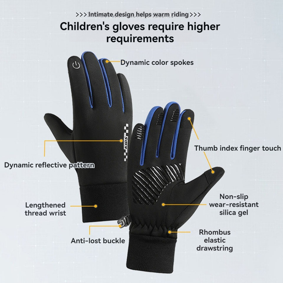 GTUBIKE ถุงมือเด็กหน้าจอสัมผัส - Waterproof Mitten Ski บทวิจารณ์และราคา