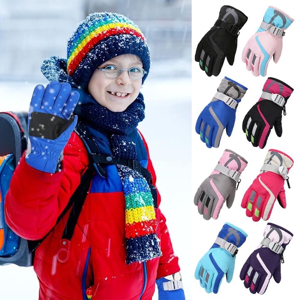 ถุงมือสกีสำหรับเด็ก กันลม กันล - Waterproof Mitten Ski บทวิจารณ์และราคา