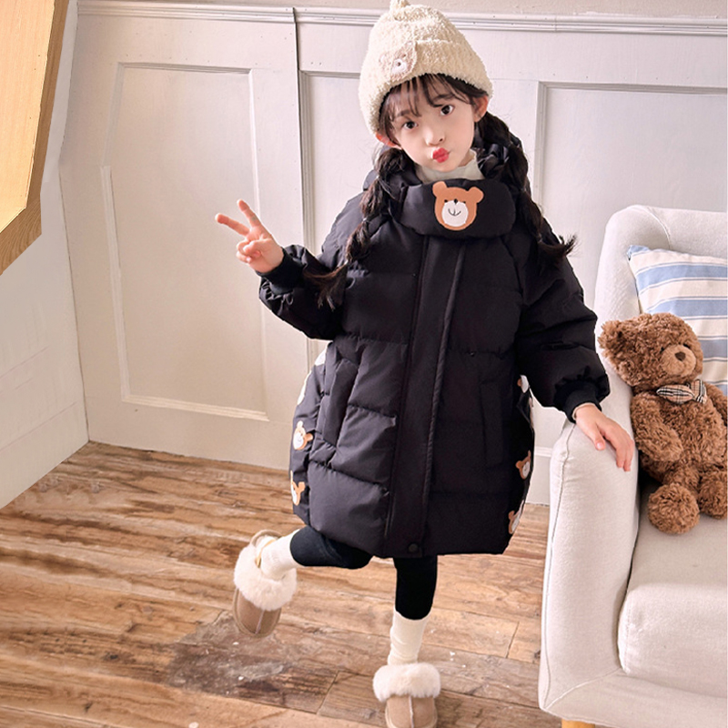 เสื้อแจ็คเก็ตเด็กผู้หญิงแบบยาว - Winter Clothing For 1 Year Old Girl บทวิจารณ์และราคา